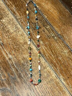 Handmade Multicolor Beaded Necklace - Boho Women’s Jewelry